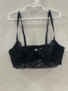 Free People Black Lace Bralette New With Tags Size 34C
